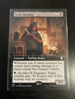 Near Mint x 1 Grim Hireling - Extended Art Commander: Adventures in the Forgotte - Image 1