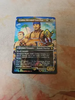 Wakka, Devoted Guardian Borderless Chocobo Track Foil Commander Final Fantasy... - Image 1