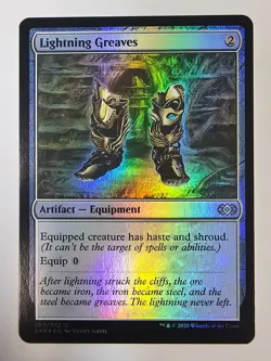 Mtg - Lightning Greaves (Foil) - Double Masters (2XM) - Uncommon - #267 - NM - Image 1