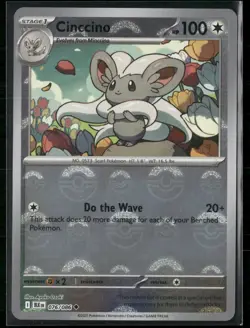 Cinccino #76/86 2025 Scarlet & Violet Black Bolt Holo Poke Ball Pattern - Image 1