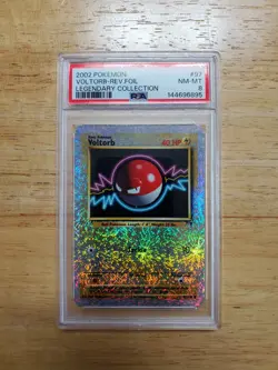 Pokemon PSA 8 NM/MINT 2002 Voltorb Legendary Reverse Holo Card - Image 1