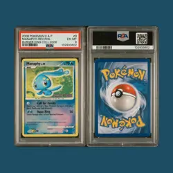 Pokemon 2008 Diamond & Pearl Burger King Collection Manaphy #9 PSA 6 - Image 2
