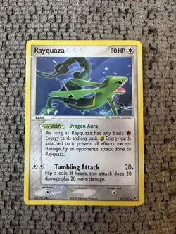 2005 Pokemon EX Deoxys 22/107 Rayquaza Regular Rare MINT Vintage Card collection - Image 1