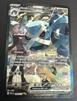 Pokemon TCG Ascended Heroes Steven’s Metagross EX 289/217 SIR Holo Fresh. - Image 1