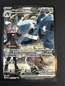 Pokemon TCG Ascended Heroes Steven’s Metagross EX 289/217 SIR Holo Fresh. - Image 2