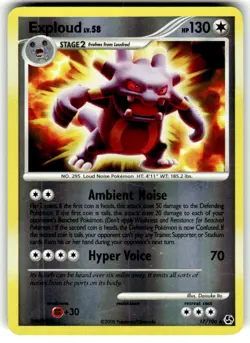 Pokemon - Exploud - 17/106 - Rare - Reverse Holo - Great Encounters - NM - Image 1