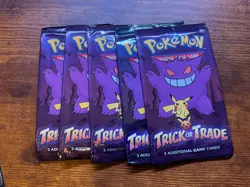 5 Pack Pokemon TCG Trick or Trade Booster Packs 2022 Halloween Card Lot Bundle - Image 1