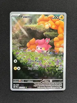 Pokemon Pawmi Illustration Rare SV: Paldean Fates 226/091 Holo - Image 1