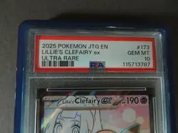 Pokemon Lillie's Clefairy ex 173/159 Scarlet & Violet Promo PSA 10 NINE DIGITS - Image 2