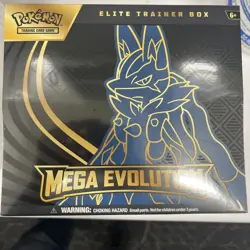 Pokemon Mega Evolution Lucario Factory Sealed Elite Trainer Box - 9 Boosters - Image 1