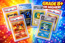 1 Random Graded Pokemon Card PSA CGC Grade 8+ English Japanese Chinese Mystery - Image 1