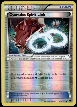 Pokemon TCG XY - BREAKpoint Reverse Holo Gyarados Spirit Link #101/122 LP E1 - Image 1