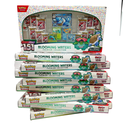 Lot of (9) Pokemon TCG 151 Blooming Waters Premium Collection Boxes SEALED - Image 1