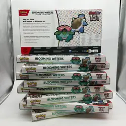 Lot of (9) Pokemon TCG 151 Blooming Waters Premium Collection Boxes SEALED - Image 2