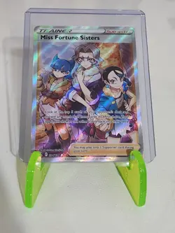 2022 Pokemon TCG Miss Fortune Sisters 194/196 Full Art Rare Trainer NM - Image 1
