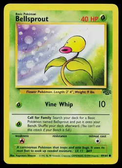 Pokemon Card Jungle Bellsprout 49/64 Common - Image 1