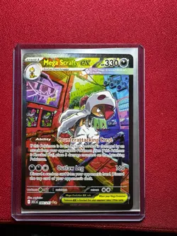 Pokemon TCG Mega Scrafty Ex 285/217 Special Illustration Rare Ascended Heroes NM - Image 1