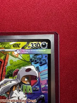 Pokemon TCG Mega Scrafty Ex 285/217 Special Illustration Rare Ascended Heroes NM - Image 2