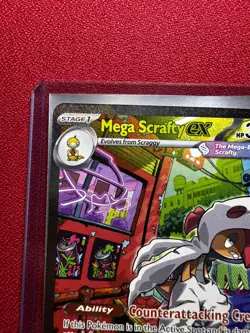 Pokemon TCG Mega Scrafty Ex 285/217 Special Illustration Rare Ascended Heroes NM - Image 4