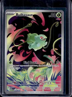 2025 Pokemon Mega Evolution Bulbasaur Illustration Rare #133/132 - Image 1
