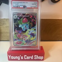 Mega Evolution Ivysaur 134/132 Holo Illust. Rare Pokemon TCG GEM MINT PSA 10 - Image 1
