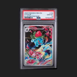 2025 POKEMON MEG EN-MEGA EVOLUTION ILLUSTRATION RARE #134 IVYSAUR PSA 10 - Image 1