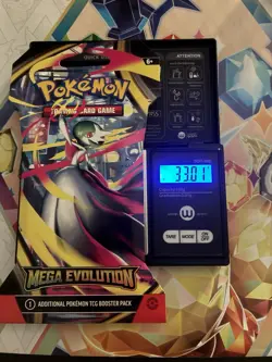 (VERY HEAVY) 33.01g Pokemon TCG Mega Evolution Sleeved Booster Pack (SEALED)✅ - Image 1