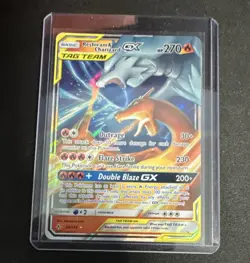 Pokemon Reshiram & Charizard GX 20/214 Ultra Rare TAG TEAM Holo HP 270 - Image 1
