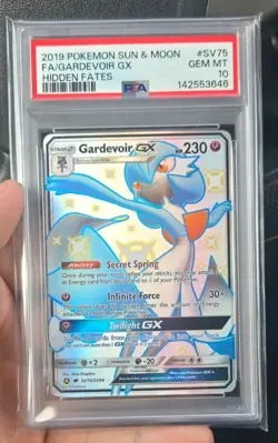 Pokemon Gardevoir GX SV75/SV94 Hidden Fates Shiny Vault PSA 10 Full Art Holo - Image 1