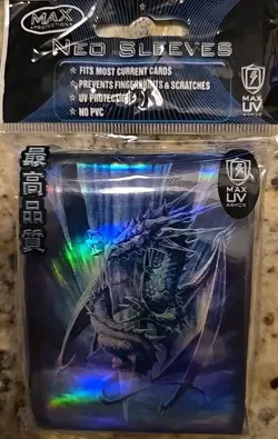 MAX Neo Sleeves Dragon Art 7060L ARD for Yu-Gi-Oh Japanese Size 50 Card Sleeves - Image 1