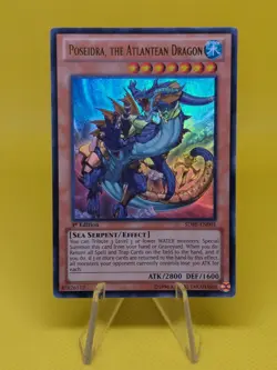 Yugioh - Poseidra, the Atlantean Dragon (SDRE-EN001) - Ultra Rare 1st Edition - Image 1