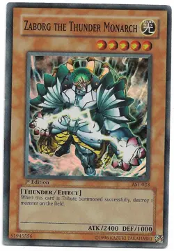 Zaborg the Thunder Monarch [1st Edition] AST-023 YuGiOh Ancient Sanctuary - Image 1