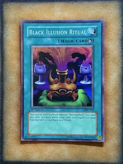 Yugioh Black Illusion Ritual MRL-051 Super Rare 1st Ed LP - Image 1