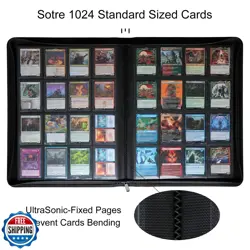 Rieton 16 Pocket 1000+ Pockets Card Binder, Large Ringless Side Loading Pocke - Image 3