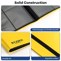 Byjoph Card Binder 9 Pocket Trading Card Album Folder 22 Pages 396 Card Capac... - Image 4