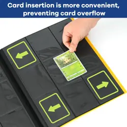 Byjoph Card Binder 9 Pocket Trading Card Album Folder 22 Pages 396 Card Capac... - Image 5