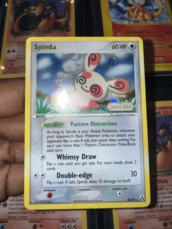 Pokemon Card Ex Legend Maker Spinda 26/92 2006 Reverse Stamped Holo - Image 2