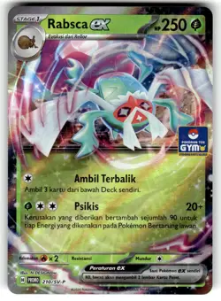Pokemon Indonesian Scarlet & Violet GYM Kartu Promo Card Rabsca EX 210/SV-P - Image 1