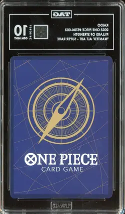2023 One Piece ST04-003 Wanted Alternate Art Super Rare Kaido TAG 10 - Image 2