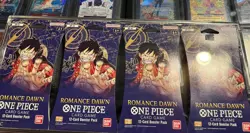One Piece Romance Dawn Blister Pack Lot Of 4 ( With Protective Case) - Image 1
