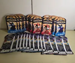 Disney Lorcana First Chapter Sleeved Booster Pack Lot of 30 Packs - Image 2