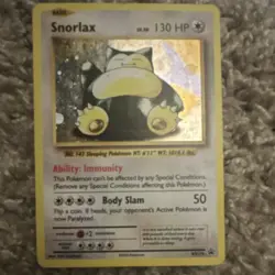 Pokemon Snorlax XY179 Promo Holo XY 130 HP Ability Immunity Body Slam Card - Image 1