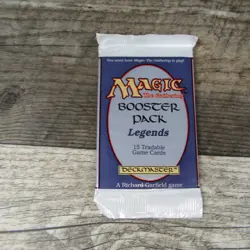 Magic The Gathering MTG Legends Factory Sealed Booster Pack 1994 Unsearched - Image 1