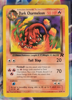 Pokemon Dark Charmeleon 32/82 Team Rocket Regular - B1nder Card - Damaged - Image 1