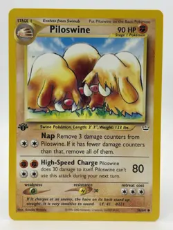 Pokemon Card - Piloswine 36/64 - Neo Revelation - NM - Image 1