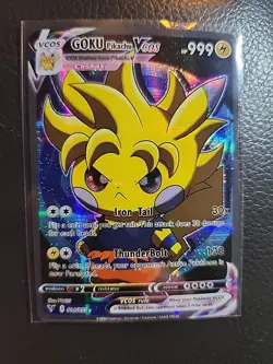 Pikachu Cosplay Goku DBZ Dragon Ball Z Custom ACG Card Holo Foil Anime 016/055 - Image 1