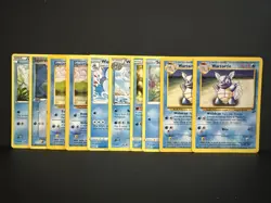 Squirtle Wartortle Pokemon Card Lot Base Set Legendary Collection BW GO 8 Cards - Image 1