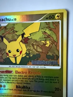 Pikachu 94/123 Reverse Holo 2007 Mysterious Treasures Pokemon Card LP - Image 3