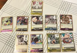 One Piece Card Game Japanese Gold Foil Event Card Lot x10 Law Zoro Kaido Hancock - Image 1