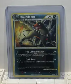 Houndoom 5/90 Undaunted Crosshatch Pokemon League Promo Card - Image 1